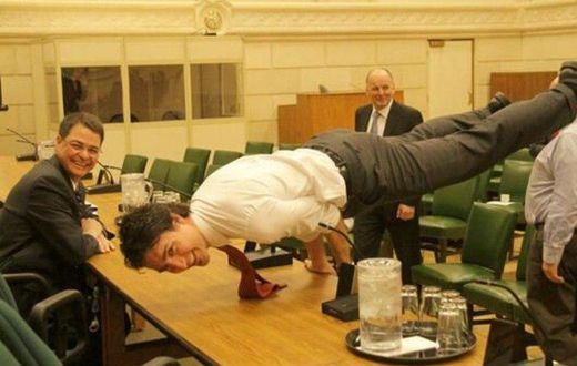 Photo of Canadian prime minister doing yoga is the best thing on the Internet right now
