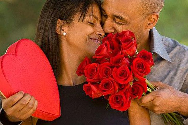 Couple celebrating Valentine's Day