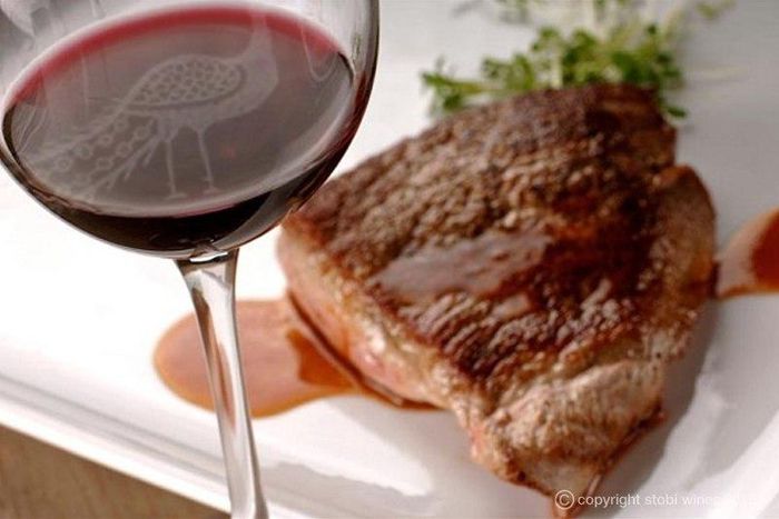 Steak and wine