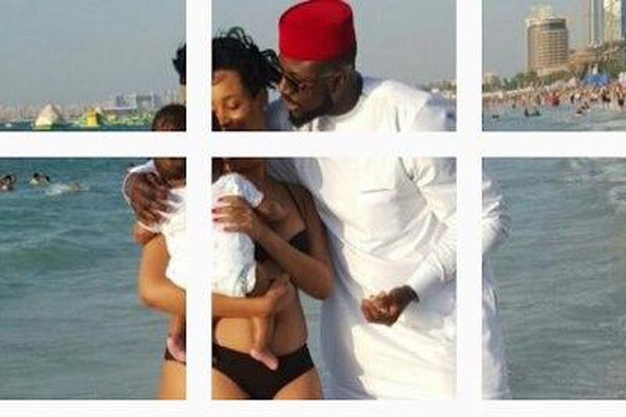 Elikem and Pokello share first photo of daughter