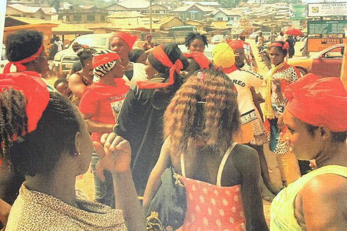 Affected miners demonstrate and ask for justice