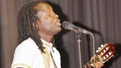Wutah Afriyie behind the microphone