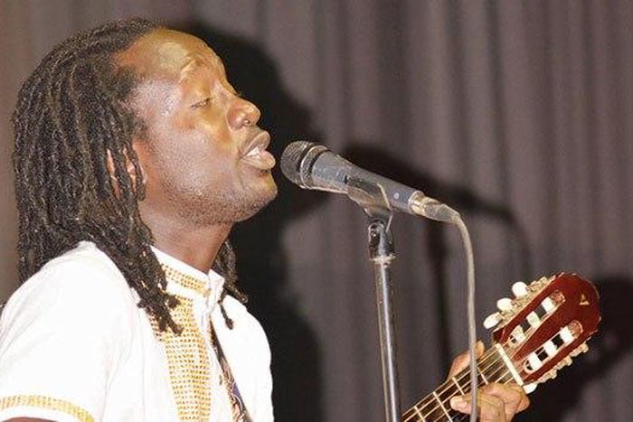 Wutah Afriyie behind the microphone