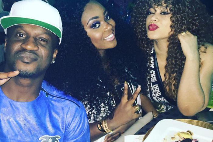 Jackie Appiah, Nadia Buari and Peter Okoye