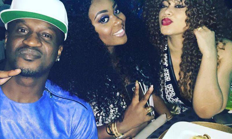 Jackie Appiah, Nadia Buari and Peter Okoye