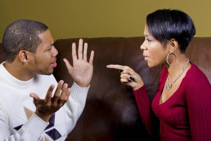 Couple fighting