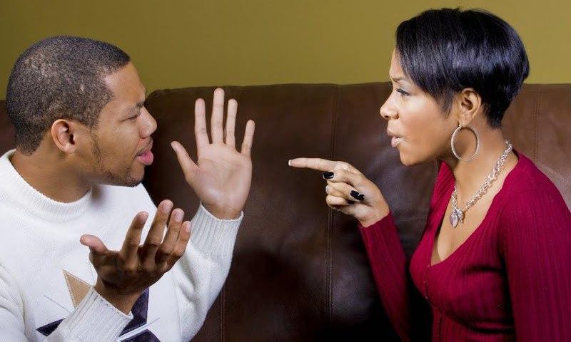 Couple fighting