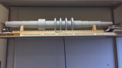 Top image: A solar thermal power concentrates heat from the sun to boil water and use the steam to generate electricity. Image credit: Getty Images Above: A life-size prototype of GE’s “sunrotor” on a shelf at GRC. This 10 megawatt prototype is the bas...