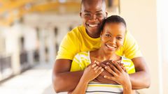 Happy black couple
