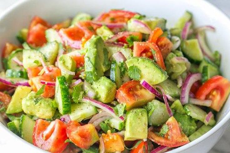 Tomato avocado salad