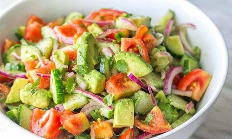 Tomato avocado salad