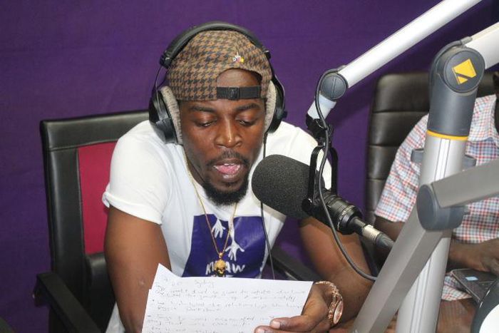 Kwaw Kese at Pluzz FM studios
