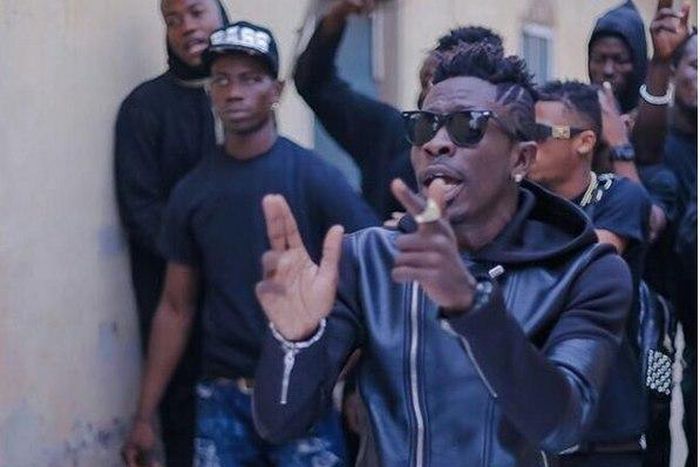 Shatta Wale leading his team
