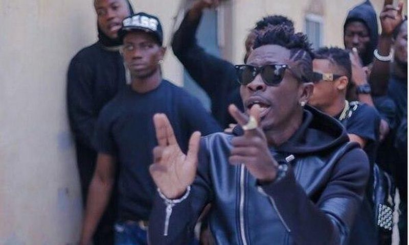 Shatta Wale leading his team