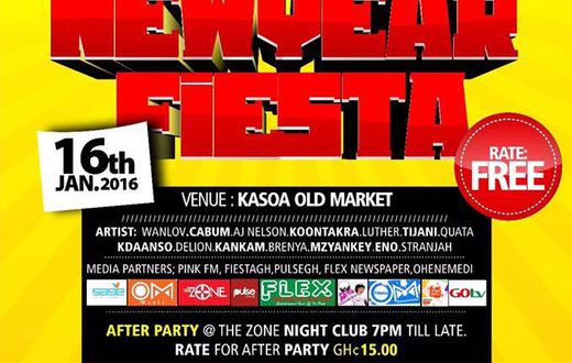 "Kasoa New Year Fiesta" poster