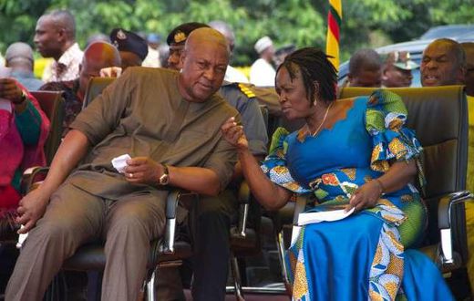 President John Mahama with Education Minister, Prof. Jane Naana Opoku Agyemang
