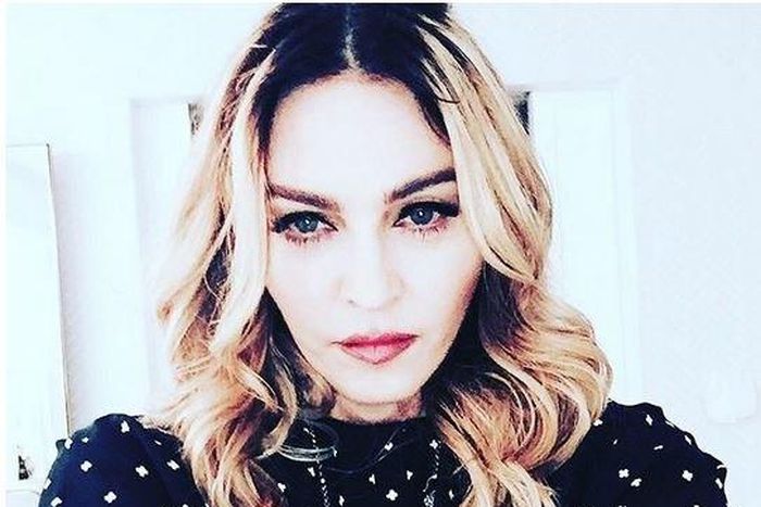 Madonna sad selfie