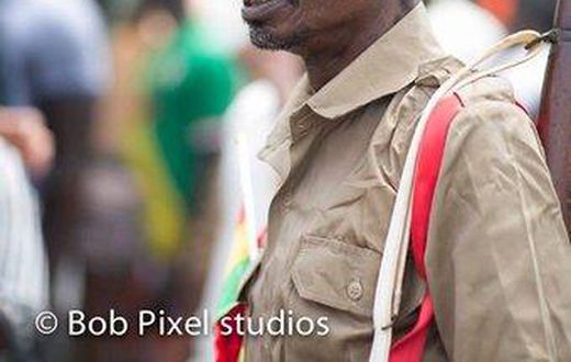 Bob Okala  was part of some entertainers who paraded during Ghana's 59th Independence Day celebrations.