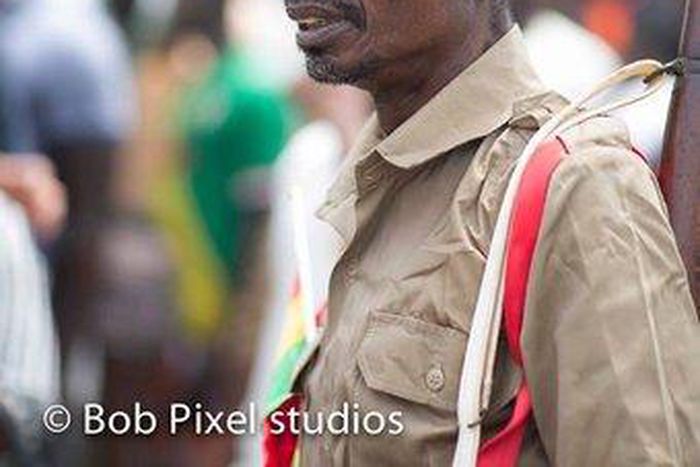 Bob Okala  was part of some entertainers who paraded during Ghana's 59th Independence Day celebrations.