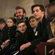 David Beckham and kids at Victoria Beckham's NYC showcase