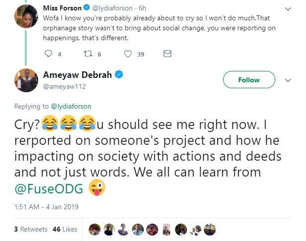 Lydia Forson vrs Ameyaw