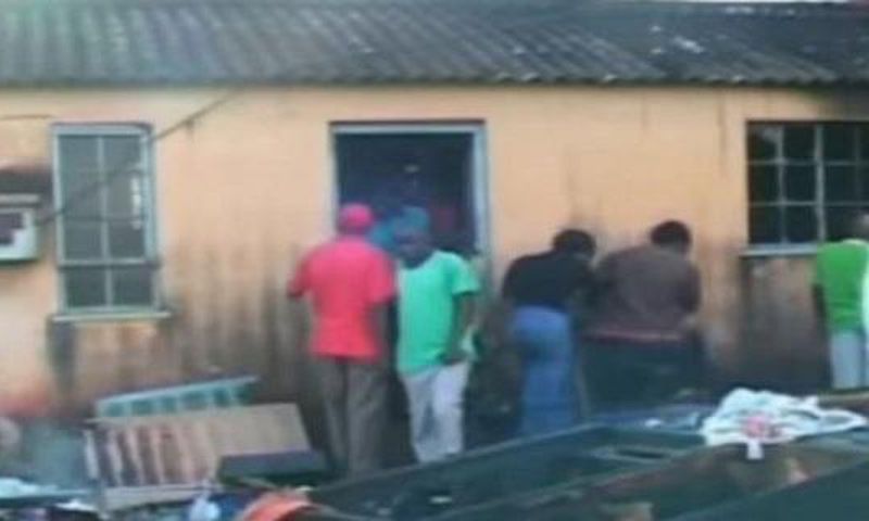 Neighbours at the burnt house