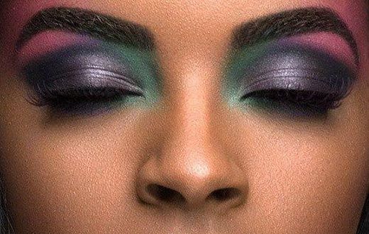 African woman with stunning makeup