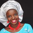 Beauty blogger and makeup artist Yemisi Seriki wearing her pleated gele fab