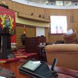 Matteo Renzi addressing Ghana's Parliament