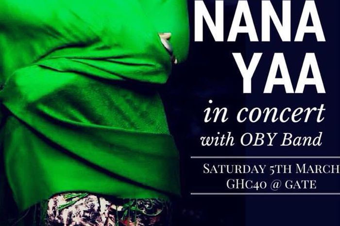 Nana Yaa Live In Concert flyer