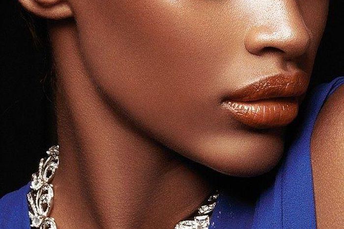 Model with glowing skin