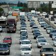 Reverend conducts funeral ceremony in traffic