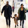 Kanye West, North West and Kim Kardashian West