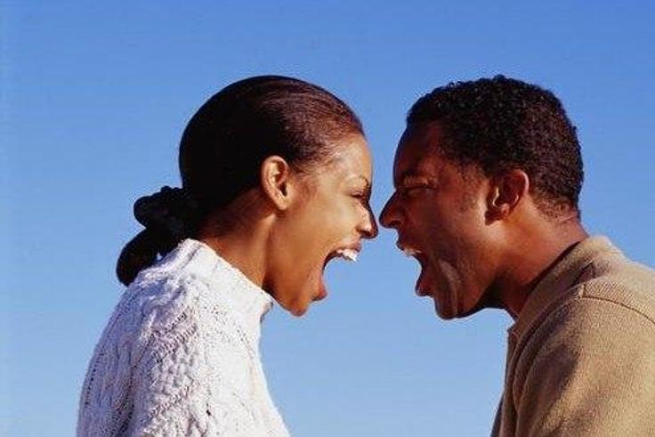 Angry black couple