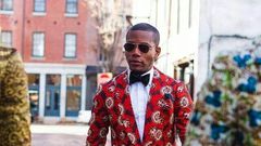 Man looking dapper in floral print