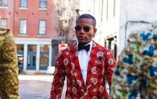 Man looking dapper in floral print