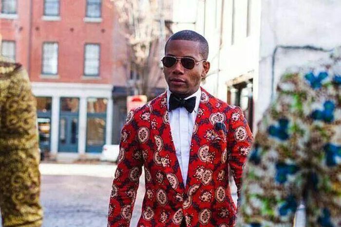 Man looking dapper in floral print