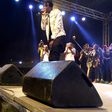 Stonebwoy performing at the event