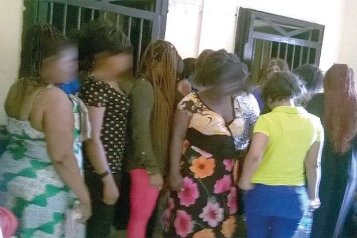 Some of the suspected sex workers arrested