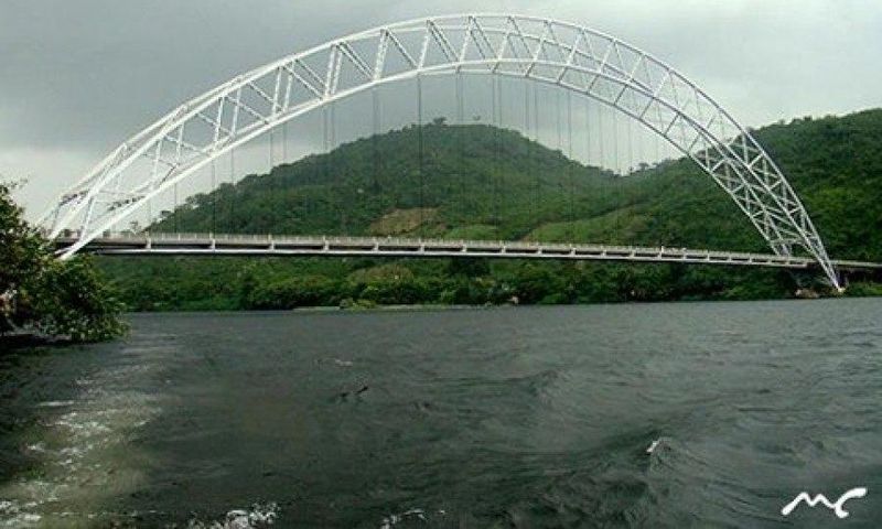 Adome Bridge in the Eastern Region of Ghana