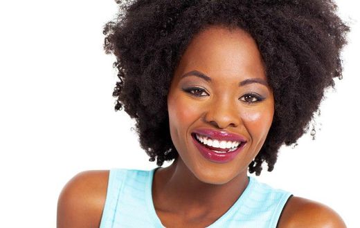 Happy black woman