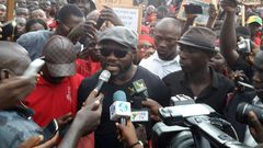 Some Agogo protesters