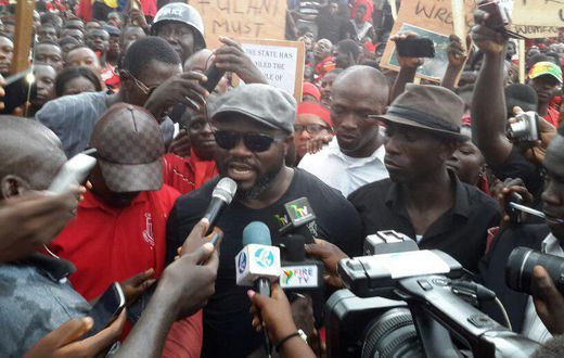 Some Agogo protesters