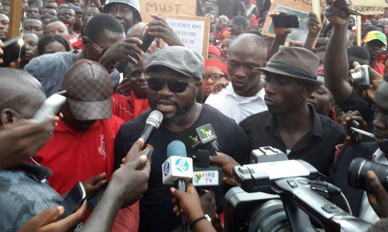 Some Agogo protesters