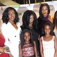 Yvonne Okoro and relatives on the red carpet