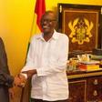 President John Mahama with Kenneth Wujangi