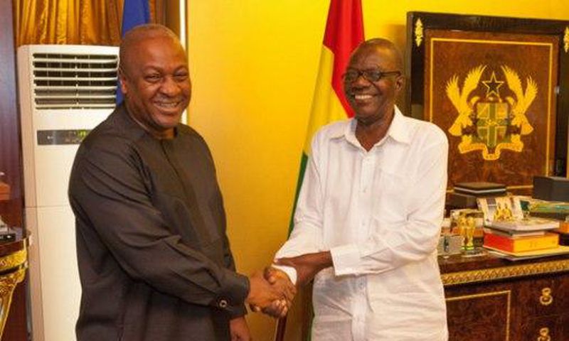 President John Mahama with Kenneth Wujangi