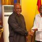 President John Mahama with Kenneth Wujangi