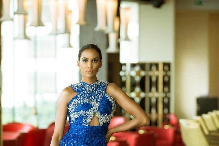 Model, Tansey Coetezee Sodeinde looking elelgant in Chidinma Obairi’s Spring 2016 collection