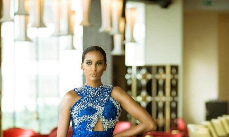 Model, Tansey Coetezee Sodeinde looking elelgant in Chidinma Obairi’s Spring 2016 collection
